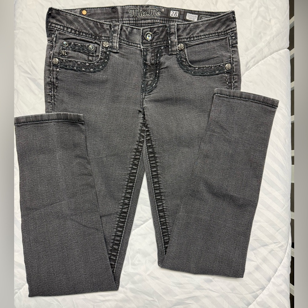 Miss Me Women's Charcoal Skinny Jeans
